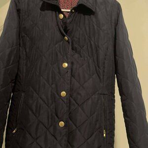 Crown and Ivy LADIES Petite Small Navy quilted jaket